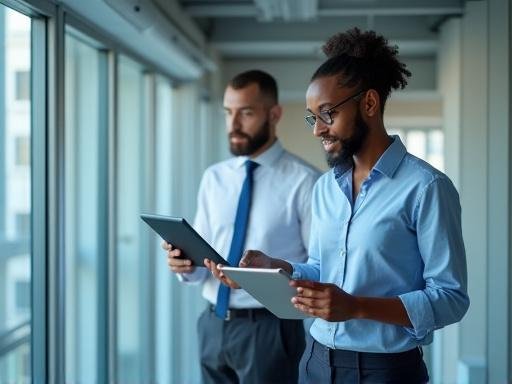 IT auditors reviewing server security logs