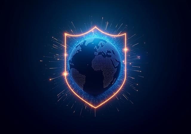 Conceptual data protection and digital shield visualization